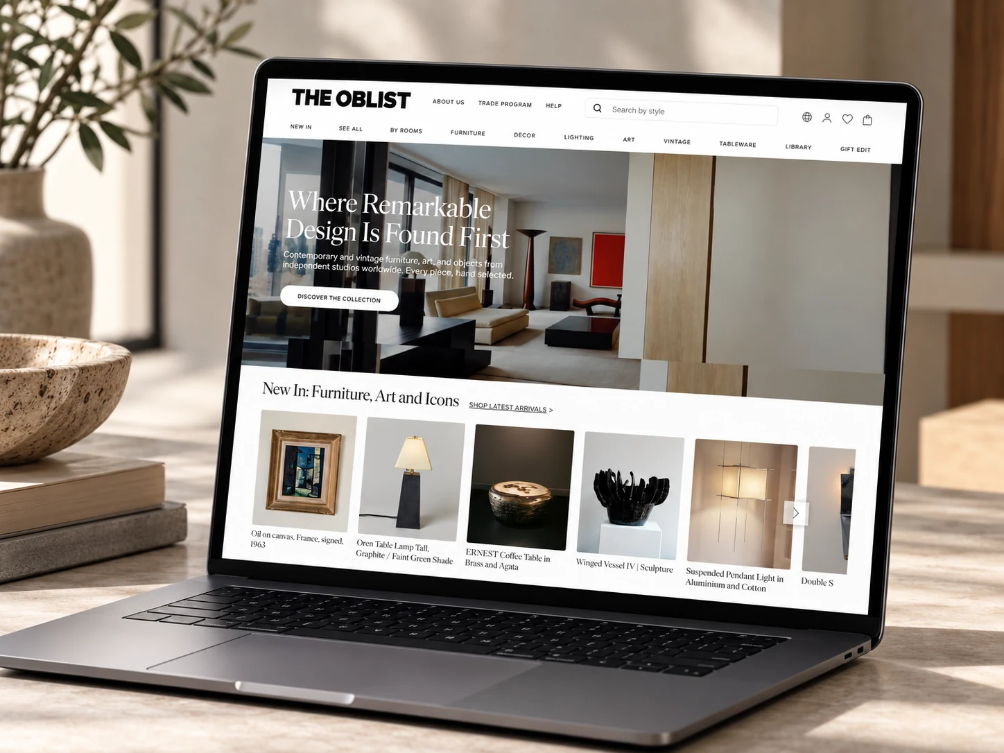 The Oblist — Shopify website design